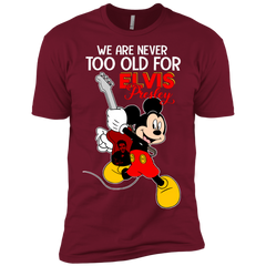 We Are Never Too Old For Elvis Presley Mickey Men's Sleeve Shirt - The White Eagles