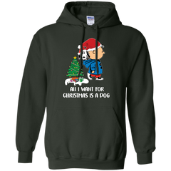 All I Want For Christmas Is A Dog Snoopy Charlie Brown The Peanuts Movie Hoodie - The White Eagles