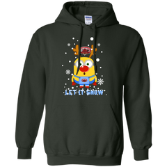 Minion Jacksonville State Gamecocks Ugly Christmas Sweaters Let It Snow Hoodie - The White Eagles