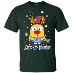 Minion Austin Peay Governors Ugly Christmas Sweaters Let It Snow Cotton T-Shirt - The White Eagles