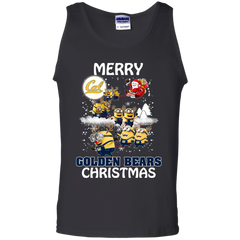 California Golden Bears T Shirts Minions Santa Claus Merry Christmas Tank Top - The White Eagles