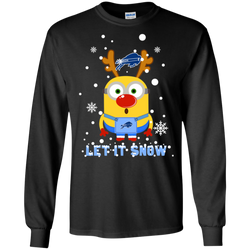 Minion Howard Bison Ugly Christmas Sweaters Let It Snow LS Cotton T-Shirt - The White Eagles