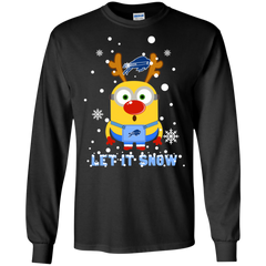 Minion Howard Bison Ugly Christmas Sweaters Let It Snow LS Cotton T-Shirt - The White Eagles