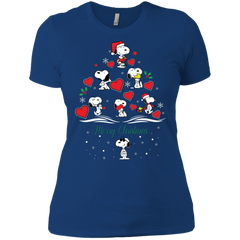 Snoopy Merry Christmas The Peanuts Movie Ladies' Shirt - The White Eagles