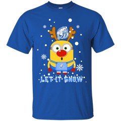 Minion Drake Bulldogs Ugly Christmas Sweaters Let It Snow Cotton T-Shirt - The White Eagles