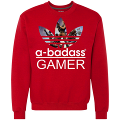 A-badass Gamer Fortnite Adidas Sweatshirt - The White Eagles