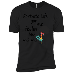 Fortnite Life Got Me Feelin Like Hei Hei Men's Sleeve Shirt - The White Eagles