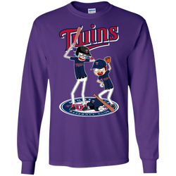 Minnesota Twins Baseball Rick And Morty LS Cotton T-Shirt - The White Eagles