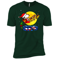 Snoopy Santa Claus Christmas The Peanuts Movie Men's Sleeve Shirt - The White Eagles