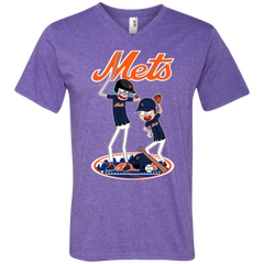 New York Mets Baseball Rick And Morty Men's V-Neck T-Shirt - The White Eagles