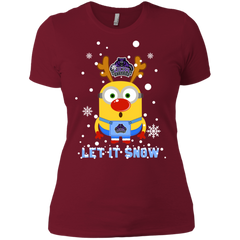Minion Central Arkansas Bears Ugly Christmas Sweaters Let It Snow Ladies' Shirt - The White Eagles