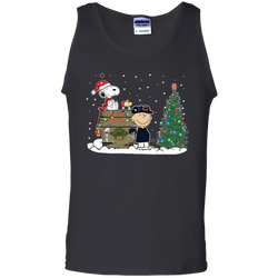Chicago Bears Snoopy The Peanuts Ugly Christmas Sweater  Super Bowl Tank Top - The White Eagles