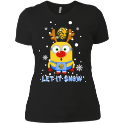 Minion North Dakota State Bison Ugly Christmas Sweaters Let It Snow Ladies' Shirt - The White Eagles