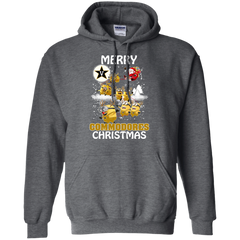 Vanderbilt Commodores Ugly Christmas Sweaters Minions Santa Claus Merry Christmas Hoodie - The White Eagles