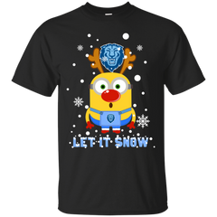 Minion Columbia Lions Ugly Christmas Sweaters Let It Snow Cotton T-Shirt - The White Eagles