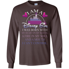 I Am A Disney Girl I Can't Control T-shirts LS Cotton T-Shirt - The White Eagles