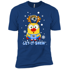Minion Jacksonville Jaguars Ugly Christmas Sweaters Let It Snow Men's Sleeve Shirt - The White Eagles