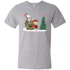 Kansas City Chiefs Snoopy The Peanuts Ugly Christmas Sweater  Super Bowl Men's V-Neck T-Shirt - The White Eagles