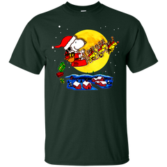 Snoopy Santa Claus Christmas The Peanuts Movie Cotton T-Shirt - The White Eagles