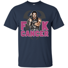 Roman Reigns Fuck Cancer Breast Cancer Awareness Cotton T-Shirt - The White Eagles