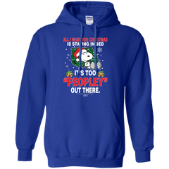 I Want For Christmas Is Staying In Bed Snoopy The Peanuts Movie Hoodie - The White Eagles