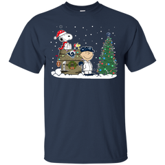 Los Angeles Rams Snoopy The Peanuts Ugly Christmas Sweater  Super Bowl Cotton T-Shirt - The White Eagles