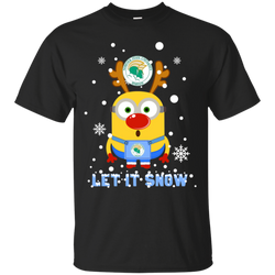 Minion Norfolk State Spartans Ugly Christmas Sweaters Let It Snow Cotton T-Shirt - The White Eagles