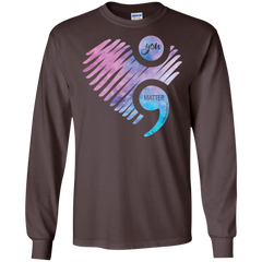 You Matter Don't Let Your Story End Semicolon Shirt LS Cotton T-Shirt - The White Eagles