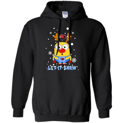 Minion Incarnate Word Cardinals Ugly Christmas Sweaters Let It Snow Hoodie - The White Eagles
