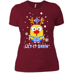 Minion Furman Paladins Ugly Christmas Sweaters Let It Snow Ladies' Shirt - The White Eagles