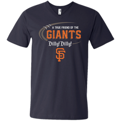 Dilly Dilly Ny Giants A True Friend Of The Giants Men's V-Neck T-Shirt - The White Eagles