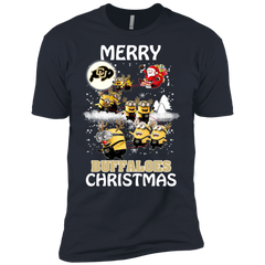 Colorado Buffaloes Ugly Christmas Sweaters Minions Santa Claus Merry Christmas Men's Sleeve Shirt - The White Eagles