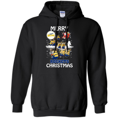 Toledo Rockets Ugly Christmas Sweaters Minions Santa Claus Merry Christmas Hoodie - The White Eagles