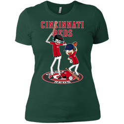 Cincinnati Reds Baseball Rick And Morty Ladies' Shirt - The White Eagles