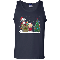 Arizona Cardinals Snoopy The Peanuts Movie Christmas Football Super Bowl Tank Top - The White Eagles
