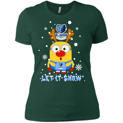 Minion Memphis Grizzlies Ugly Christmas Sweaters Let It Snow Ladies' Shirt - The White Eagles