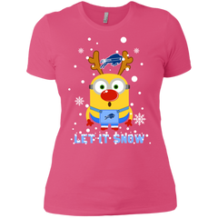 Minion Howard Bison Ugly Christmas Sweaters Let It Snow Ladies' Shirt - The White Eagles