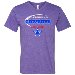 Nfl Dilly Dilly Dallas Cowboys A True Friend Of The Cowboys Men's V-Neck T-Shirt - The White Eagles