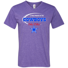 Nfl Dilly Dilly Dallas Cowboys A True Friend Of The Cowboys Men's V-Neck T-Shirt - The White Eagles