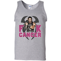 Roman Reigns Fuck Cancer Breast Cancer Awareness Tank Top - The White Eagles