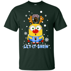 Minion Montana Grizzlies Ugly Christmas Sweaters Let It Snow Cotton T-Shirt - The White Eagles