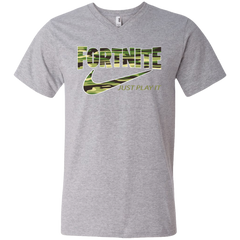 Fortnite Nike Just Play It Camo Men's V-Neck T-Shirt - The White Eagles