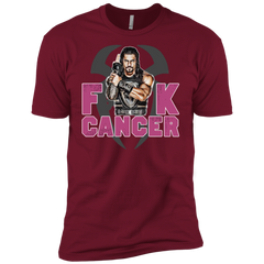Roman Reigns Fuck Cancer Breast Cancer Awareness Men's Sleeve Shirt - The White Eagles