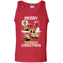 Idaho Vandals Ugly Christmas Sweaters Minions Santa Claus Merry Christmas Tank Top - The White Eagles
