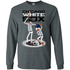 Chicago White Sox Baseball Rick And Morty LS Cotton T-Shirt - The White Eagles