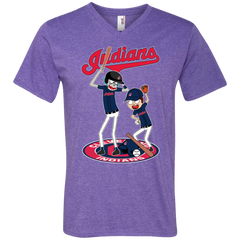 Cleveland Indians Baseball Rick And Morty Men's V-Neck T-Shirt - The White Eagles