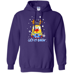 Minion Central Arkansas Bears Ugly Christmas Sweaters Let It Snow Hoodie - The White Eagles