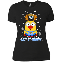 Minion Jacksonville Jaguars Ugly Christmas Sweaters Let It Snow Ladies' Shirt - The White Eagles