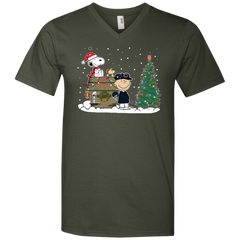 Chicago Bears Snoopy The Peanuts Ugly Christmas Sweater  Super Bowl Men's V-Neck T-Shirt - The White Eagles