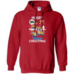 Ucla Bruins Ugly Christmas Sweaters Minions Santa Claus Merry Christmas Hoodie - The White Eagles